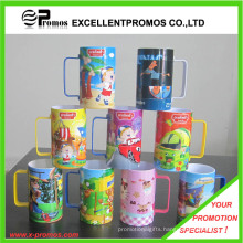 Printed Bright Colorful Plastic Mug for Promotional (EP-M9153)